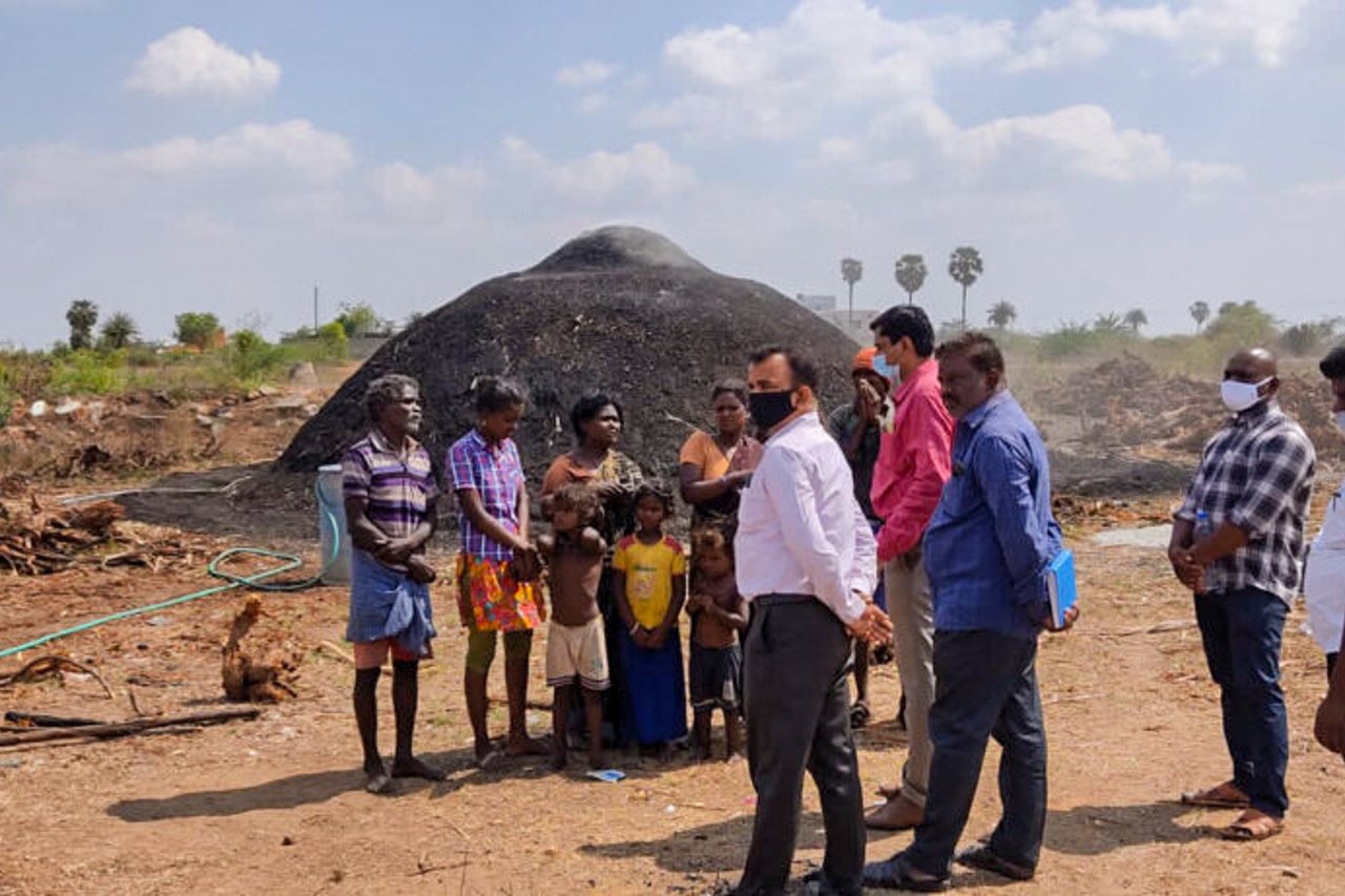 2021 04 10 Enquiry at the worksite 1 jpg 202104 CHE Arun Kumar Charcoal Unit Rescue Approved for Full Use 1024x461