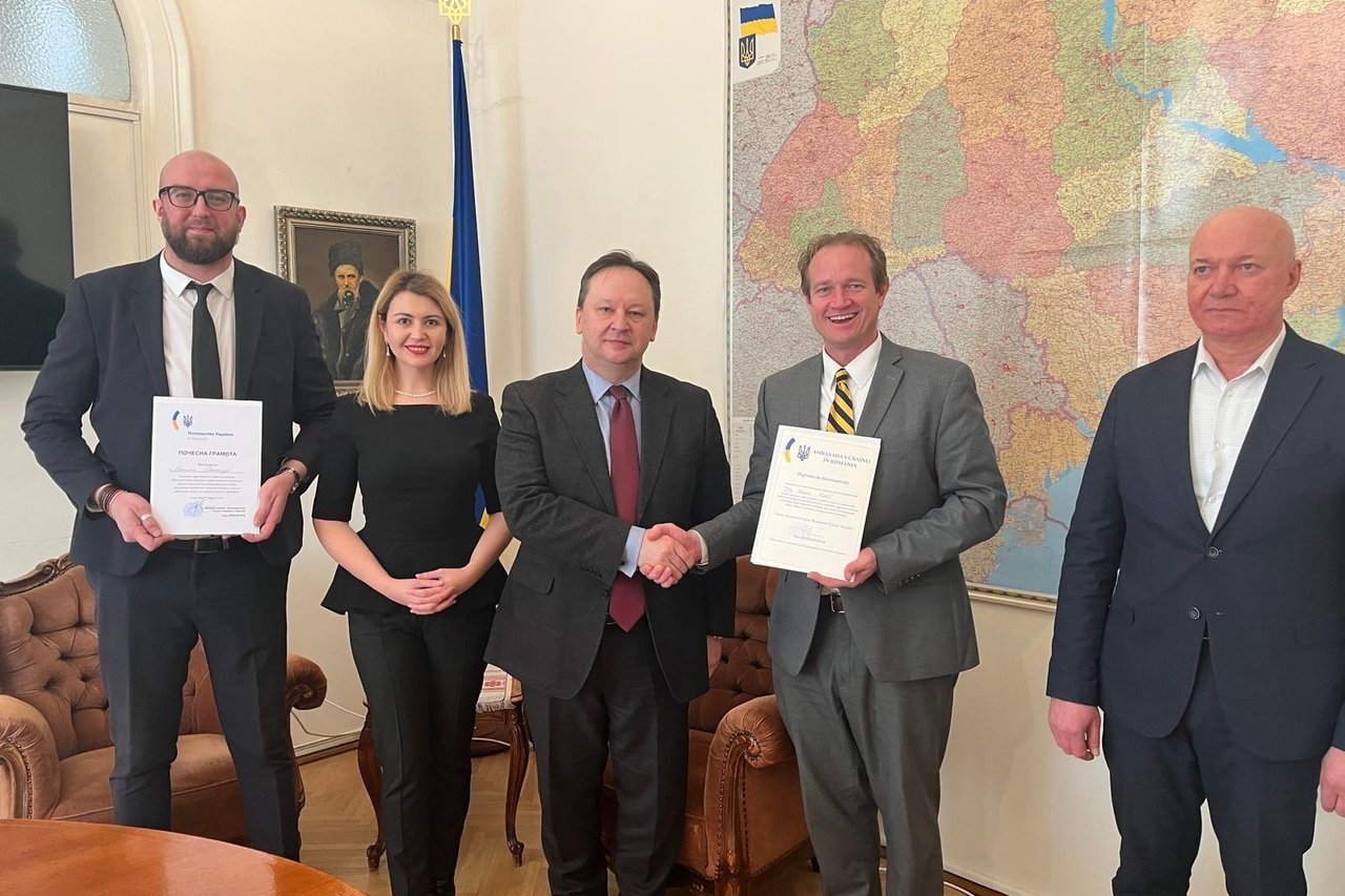 EATP Romania IJM awarded commendation by the Embassy of Ukraine in Romania 202412 RO IJM awarded commendation by the Embassy of Ukraine in Romania Approved for Full Use